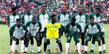 Lofa County team in the National County Sports Meet