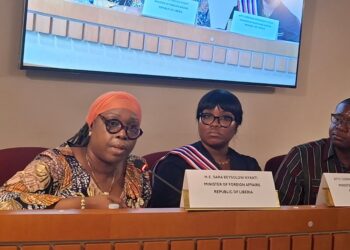 Foreign Minister Sara Beysolow Nyanti launches Liberia’s PATHWAYs youth framework at the United Nations