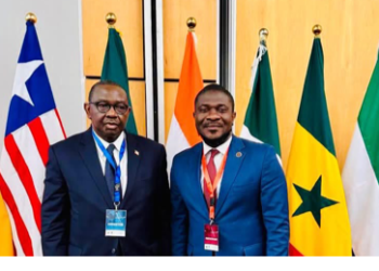 Siaffa Bahn Kemokai and acting Defense Minister Oswald Natu Tweh