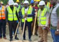 Officials break ground for the Southeast regional Transport Ministry office in Pleebo