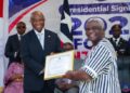 President Joseph Boakai and LRA Commissioner General James Dorbor Jallah