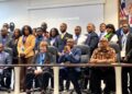 Central Bank of Liberia officials and stakeholders validate the national financial inclusion strategy
