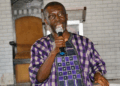 Lawyer and law professor Tiawan Gongloe speaks about legal ethics in Liberia