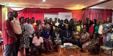 Participants attend Medica Liberia’s SASA! Together violence-prevention training in Monrovia