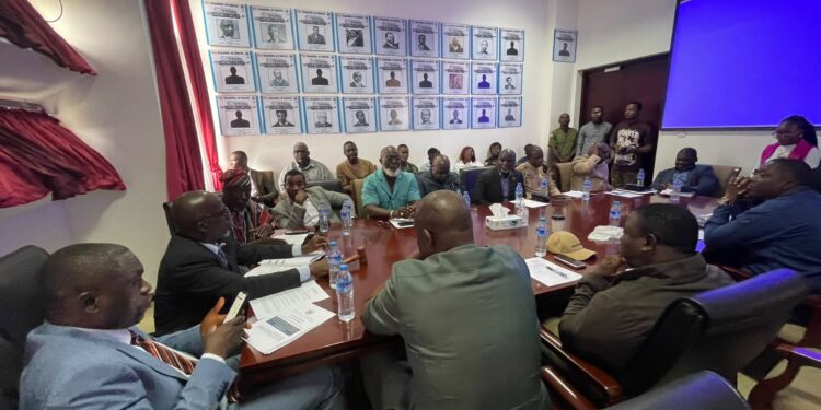House mining committee members and government officials attend a hearing on Liberia’s mining laws