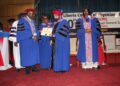 Liberia College of Physicians and Surgeons leaders confer an honorary fellowship on Upjit Singh Sachdeva