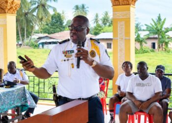 Police Inspector General Gregory O.W. Coleman launches the LNP recruitment exercise in Buchanan