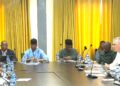 Government and ArcelorMittal officials discuss US$5 million county development fund