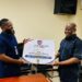 LPRC representatives receive recognition from the Liberia Basketball Association