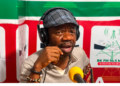Former Nimba County lawmaker Garrison Doldeh Yealue Jr. speaks in Ganta