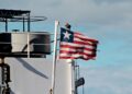 argo ship sailing under the Liberian flag