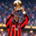 Football legend George Weah displaying his Ballon d'Or