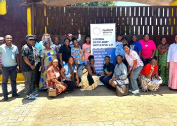 Participants complete Medica Liberia’s SASA! Together training on preventing violence against women and girls