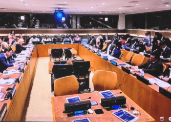 Foreign ministers, diplomats and Liberian officials attend a women, peace and security event at the United Nations