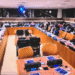 Foreign ministers, diplomats and Liberian officials attend a women, peace and security event at the United Nations