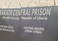 Kakata Central Prison in Margibi County, Liberia
