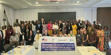Liberian and U.S. officials launch the Faith and Community Initiative in Monrovia