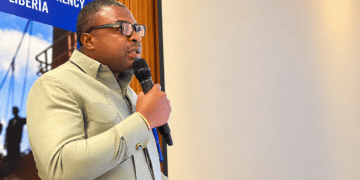 NaFAA Director General Cyrus Saygbe Sr. discusses plans to upgrade Liberia’s fisheries surveillance system
