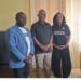 Public Defense Program Coordinator Bestman D. Juah Sr. meets magistrates during a court assessment in Montserrado County