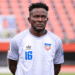 Liberia goalkeeper Tommy Songo in his national team kit