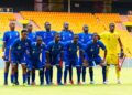 Liberia U-17 deputy coach Theophilus Geekor and the national youth team