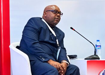 Law Reform Commission Chairperson Bornor Varmah speaks at Liberia’s non-performing-loan conference