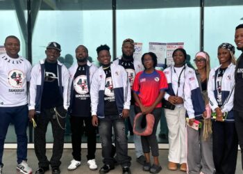 Members of Liberia’s Open and Women’s teams for the 46th FIDE Chess Olympiad