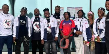 Members of Liberia’s Open and Women’s teams for the 46th FIDE Chess Olympiad
