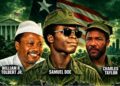Former Liberian presidents William Tolbert, Samuel Doe and Charles Taylor