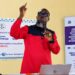 Rep. Sam P. Jallah speaking at a LEMCOL constituency consultation in Bomi County.