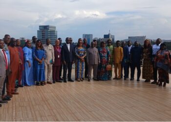 Members of Liberia’s delegation during their visit to Rwanda.
