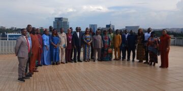 Members of Liberia’s delegation during their visit to Rwanda.