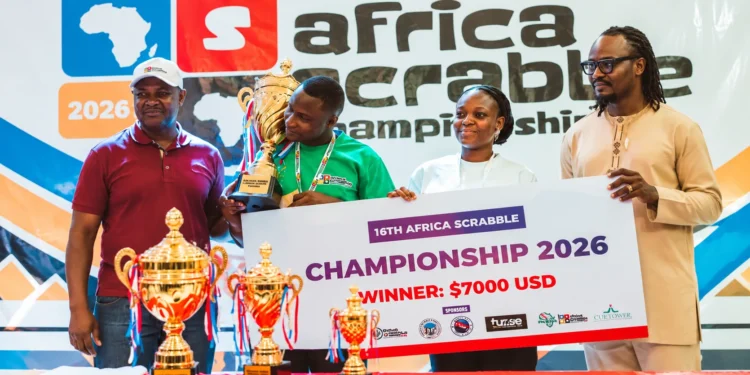 Nigerian Scrabble player Abdulmumin Jimoh.