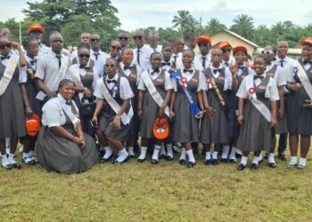 ArcelorMittal High School graduates at their graduation ceremony in Yekepa.