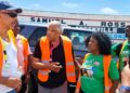 Maryland delegation members and Liberian officials at Greenville Port.