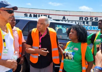 Maryland delegation members and Liberian officials at Greenville Port.