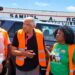 Maryland delegation members and Liberian officials at Greenville Port.