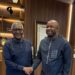 Easy Oil and Gas CEO Morris Kamara and Aliko Dangote.