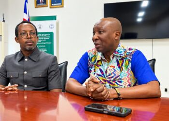LiSA Director General Stephen Youngar Mambu and ARSO Secretary-General Hermogene Nsengimana.