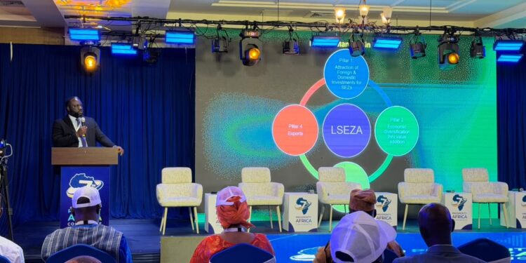 Liberia Special Economic Zones Authority exhibition booth at the Prosperity Africa Conference.