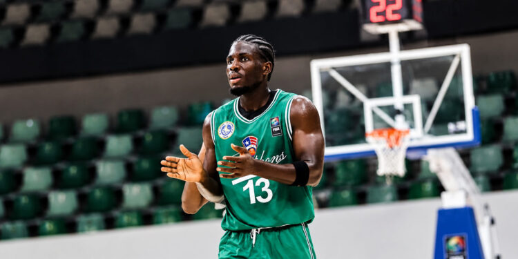 Players from Liberia’s NPA Pythons basketball team.