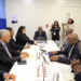 Liberia’s Finance Minister Augustine Ngafuan and AfDB President Sidi Ould Tah at a meeting.