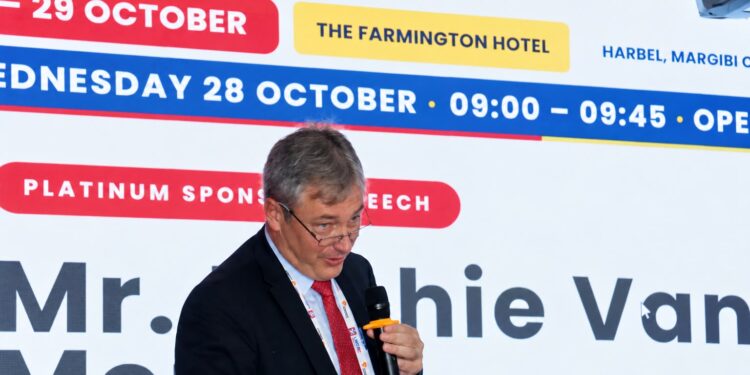 ArcelorMittal Liberia Chief Executive Officer Michiel van der Merwe.