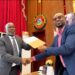 AIIST President Ishmael V. Conneh meeting House Speaker Richard Nagbe Koon
