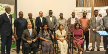 Participants at the NOURISH Family Farms project launch in Monrovia.
