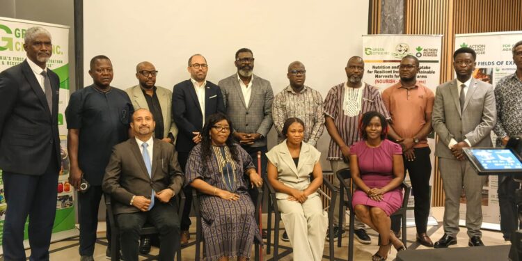 Participants at the NOURISH Family Farms project launch in Monrovia.