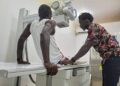 Liberia’s amputee national team members at Hope for Women International Medical Center in Paynesville.
