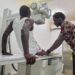 Liberia’s amputee national team members at Hope for Women International Medical Center in Paynesville.