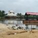 Homes beside Strocton Creek in Gardnersville, Montserrado County.