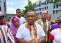 Members of a Montserrado District 10 residents’ group calling for a by-election